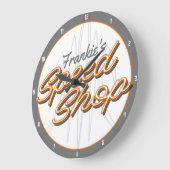 カスタムスピードショップピントリ改造ピンガレージ ラージ壁時計 (傾斜)