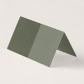 カスタムスプリットモス緑天幕の折り畳みカード (裏面)