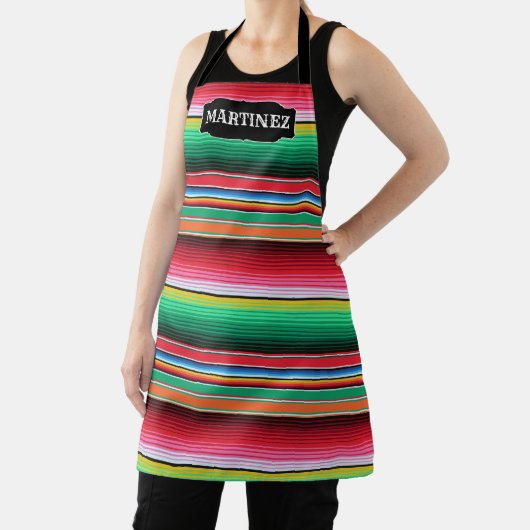 カスタムスペインのセラプメキシコ毛布パーソナライズされた エプロン (インサイチュ)