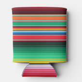 カスタムスペインのセラプメキシコ毛布パーソナライズされた 缶クーラー (裏面)