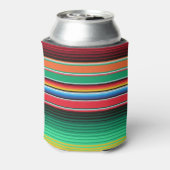 カスタムスペインのセラプメキシコ毛布パーソナライズされた 缶クーラー (缶裏面)