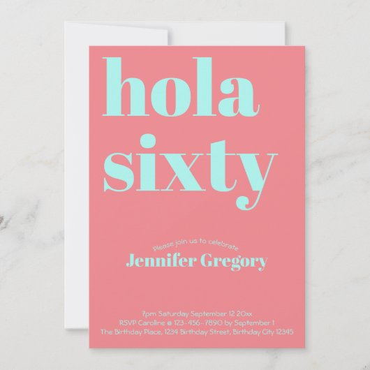 カスタムスペインのモダンホラ460歳 招待状 (正面)