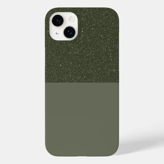 カスタムスペックルトップモスグリーンiPhone 14 Plusケース Case-Mate iPhoneケース (裏面)