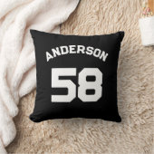 カスタムスポーツジャージーの名前と番号 クッション (ブランケット)