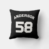 カスタムスポーツジャージーの名前と番号 クッション (裏面)