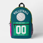 カスタムスポーツジャージーバックパック – デザインあなたのバッグ プリントバックパック (正面)