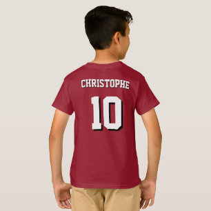 カスタムスポーツジャージ – 名前、背番号、ロゴ Tシャツ