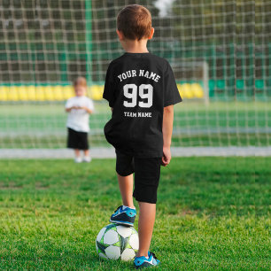 カスタムスポーツチームジャージー白番名 Tシャツ
