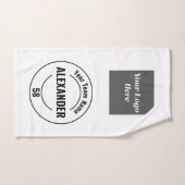 カスタムスポーツチームロゴ、チーム、プレイヤー名 ハンドタオル (ハンドタオル)