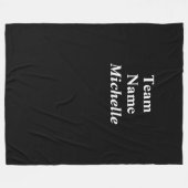 カスタムスポーツチーム名フリースブランケット フリースブランケット (正面(横))