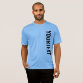 カスタムスポーツテックメンズビッグフォント文字テンプレート Tシャツ (正面フル)