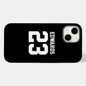 カスタムスポーツナンバー＋名前 Case-Mate iPhoneケース (裏面 (横))
