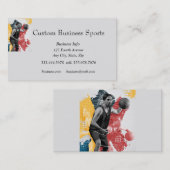 カスタムスポーツバスケットボールコーチストア 名刺 (正面/裏面)