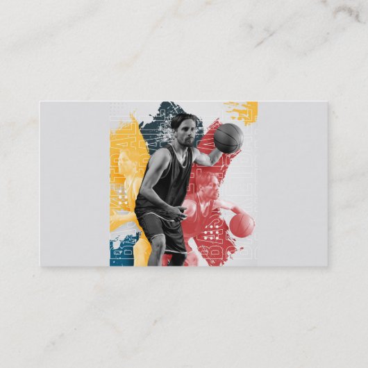 カスタムスポーツバスケットボールコーチストア 名刺 (裏面)