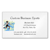 カスタムスポーツバスケットボールフィットネスコーチテニス マグネット名刺 (正面)