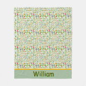 カスタムスポーツファン フリースブランケット (正面)