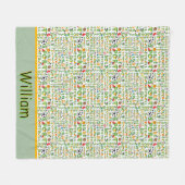 カスタムスポーツファン フリースブランケット (正面(横))