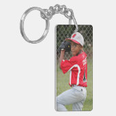 カスタムスポーツフォトキーチェーン キーホルダー (正面左)