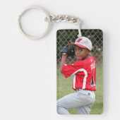 カスタムスポーツフォトキーチェーン キーホルダー (正面)