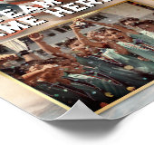 カスタムスポーツメモリのメイトテンプレート米国国旗 ポスター (角)