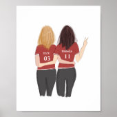 カスタムスポーツ選手最高の選手 ポスター (正面)