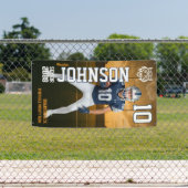 カスタムスポーツ シニアナイト フットボールプレーヤー 横断幕 (インサイチュ)