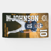 カスタムスポーツ シニアナイト フットボールプレーヤー 横断幕 (横)