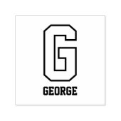 カスタムスポーティパーソナライズされたモノグラム セルフインキングスタンプ (デザイン)