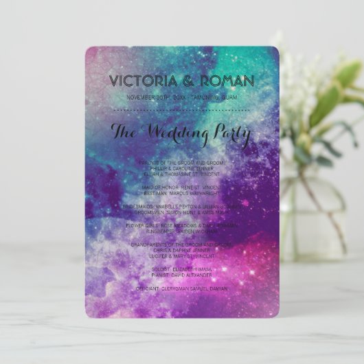 カスタムスモーキー銀河系結婚式 プログラム (スタンド正面)