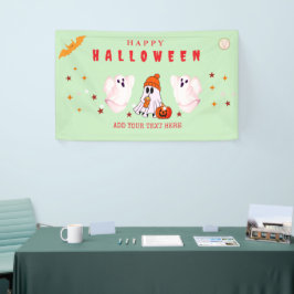 カスタムスモールビジネス ロゴ ハロウィンパーティー 横断幕