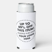 カスタムスリムクーラーボックス49%オフ一括買割引 スリム缶クーラー (Seltzer正面)