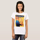 カスタムスローガンを追加できるロージー・ザ・リベッター Tシャツ (正面フル)