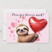 カスタムスローサーモンピンクバレンタインデー面白い シーズンカード (正面)