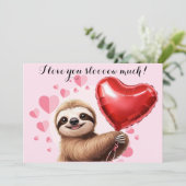 カスタムスローサーモンピンクバレンタインデー面白い シーズンカード (スタンド正面)