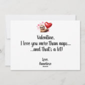 カスタムスロース Valentine 愛はお昼寝以上 シーズンカード (裏面)
