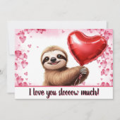 カスタムスロース Valentine's "大好きなんですごくゆっくり" シーズンカード (正面)
