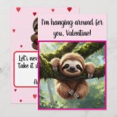 カスタムスロー スウィート 「一緒にぶらんこ」バレンタイン シーズンカード (正面/裏面)