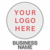 カスタムスーツケースのロゴと会社名 | 透明 シール (正面)