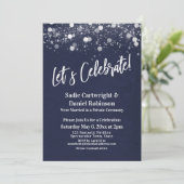 カスタムズ祝ネイビー披露宴 招待状 (スタンド正面)