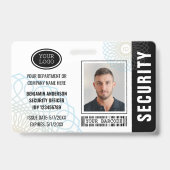 カスタムセキュリティオフィサーIDフォトブラック バッジ (表面)