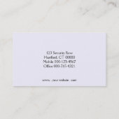 カスタムセキュリティプロフェッショナル写真QRコード 名刺 (裏面)