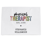 カスタムセラピストPT卒業プレゼント ラージペーパーバッグ (正面)