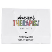 カスタムセラピストPT卒業プレゼント ラージペーパーバッグ (裏面)