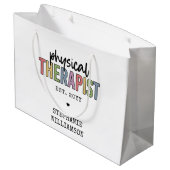 カスタムセラピストPT卒業プレゼント ラージペーパーバッグ (裏面アングル)