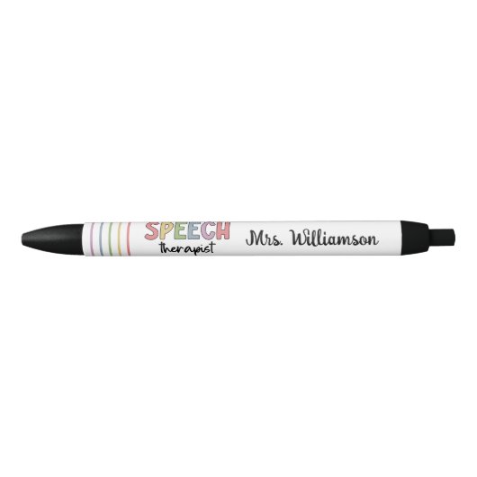 カスタムセラピストSLP発話病理医 黒ボールペン (正面)