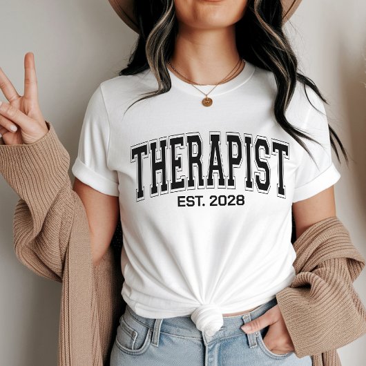 カスタムセラピストTシャツ、セラピー卒業記念ギフト Tシャツ