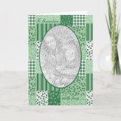 カスタムセントパトリックの日シャムロックフォトカード カード (正面)