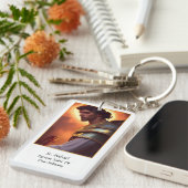 カスタムセントマイケル軍隊祈りの言葉 キーホルダー (正面右)