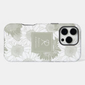 カスタムセージのひまわり iPhoneケース (裏面横)