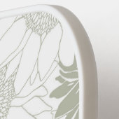 カスタムセージサンフラワー ピックルボールラケット (左詳細)